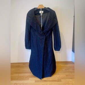 White House Black Market Black Lace Trench Coat – Size XS